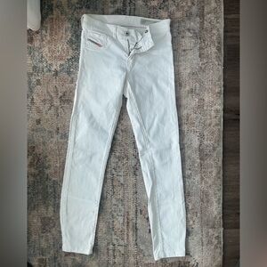 Diesel White Stretch Jeans